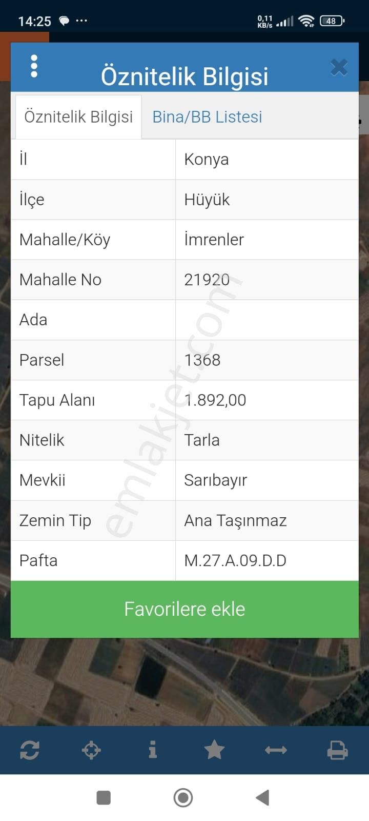 Hüyük İmrenler Mahallesinde Satılık Yatırımlık Fırsat Tarla - Görsel 2