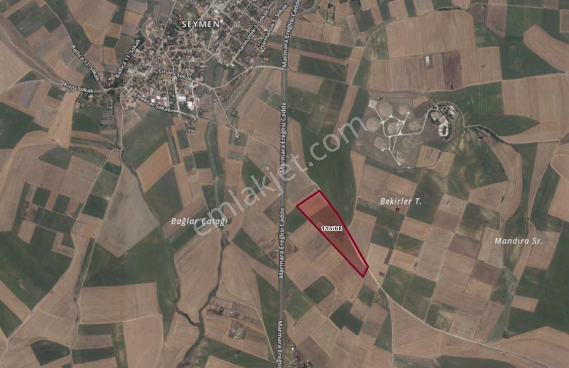 Turyaptan Çorlu Seymende 17.560 M² Yola Cepheli Satılık Tarla - Görsel 10