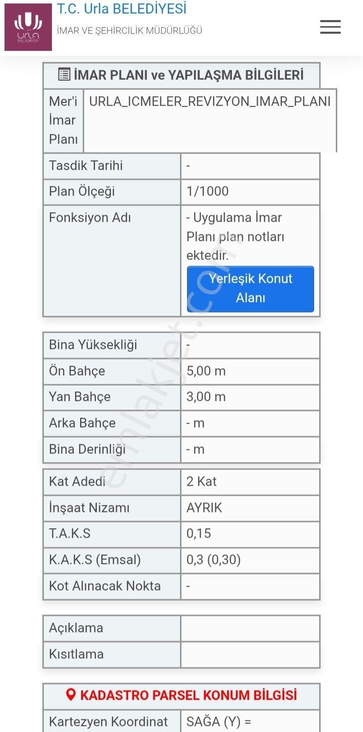 Urla Deniz Villa İmarlı Arsa - Görsel 8