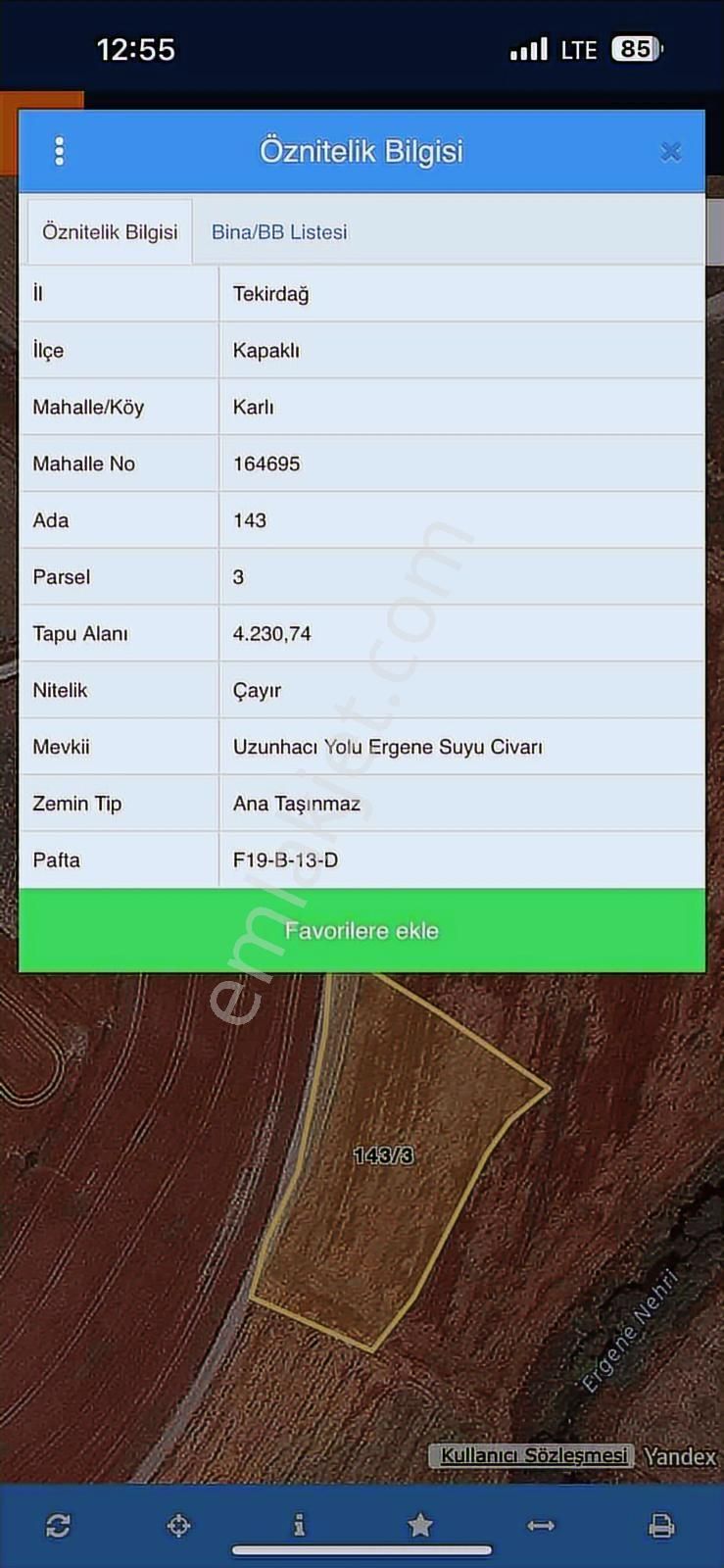 Tekirdağ Kapaklı Karlı Mahallesi - Görsel 7