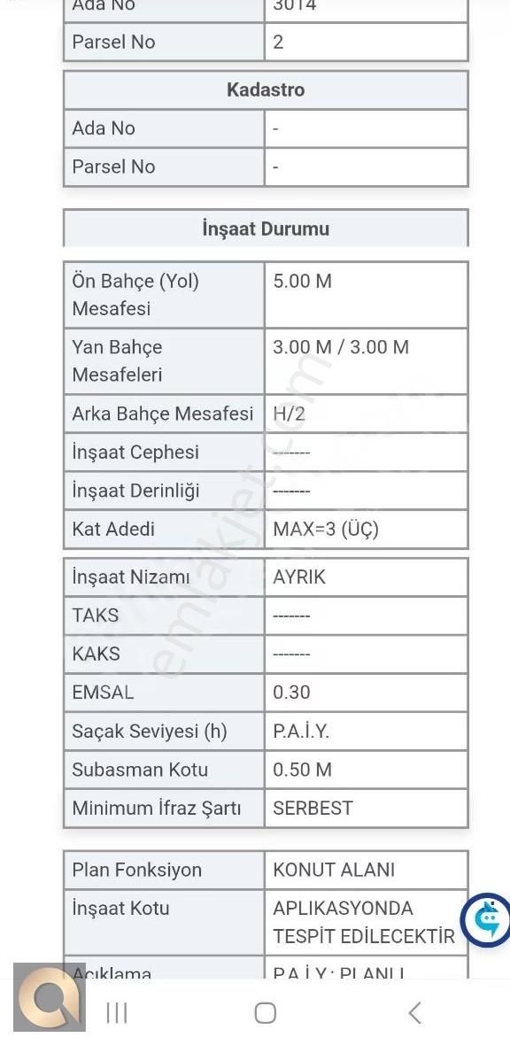 Aktoprak Mah.3 Kata İmarlı Villa Arsası - Görsel 3