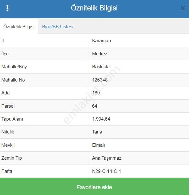 Karaman Merkez Başkışla Köyünde 1.904 M² Tarla Satılıktır - Görsel 6