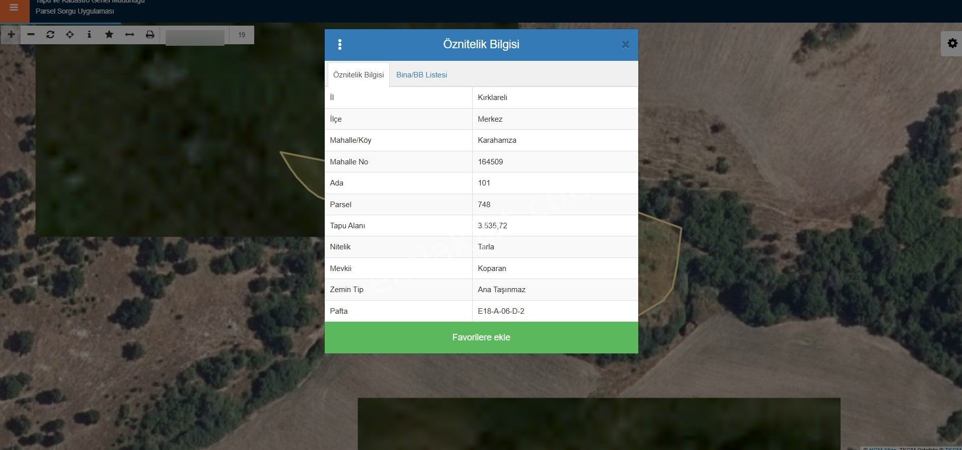 Kırklareli Merkez Karahamza Köyü Yatırımlık 3.5 Dönüm Tarla - Görsel 2