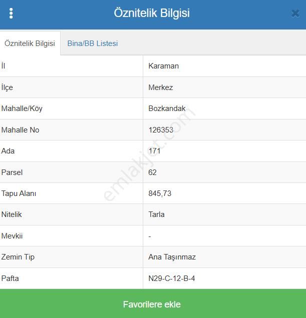 Karaman Merkez Bozkandak Köyünde 845 M² Tarla Satılıktır - Görsel 7