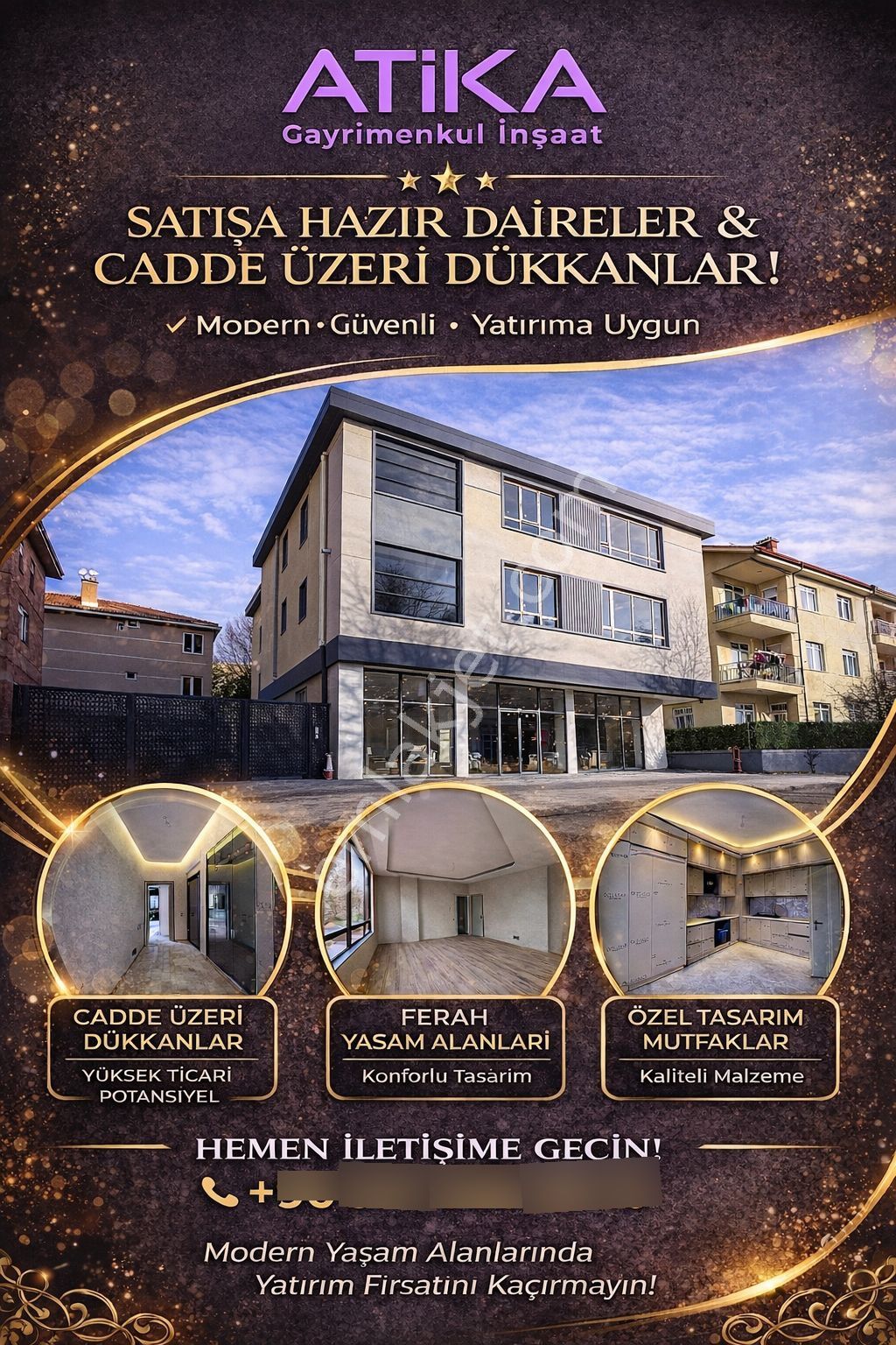 Oturuma Hazır Satılık Daireler Ve Dükkan