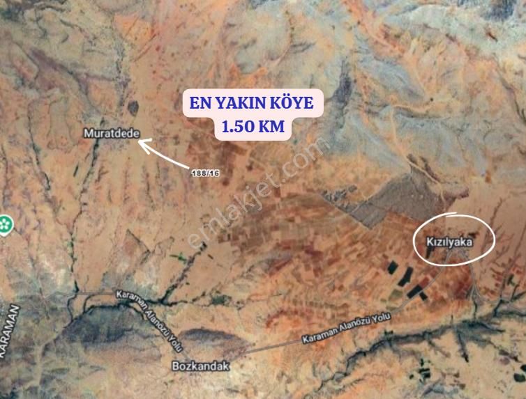 Karaman Merkez Kızılyaka Köyünde 1.894 M² Bağ Ve Tarla Satılıktır - Görsel 4