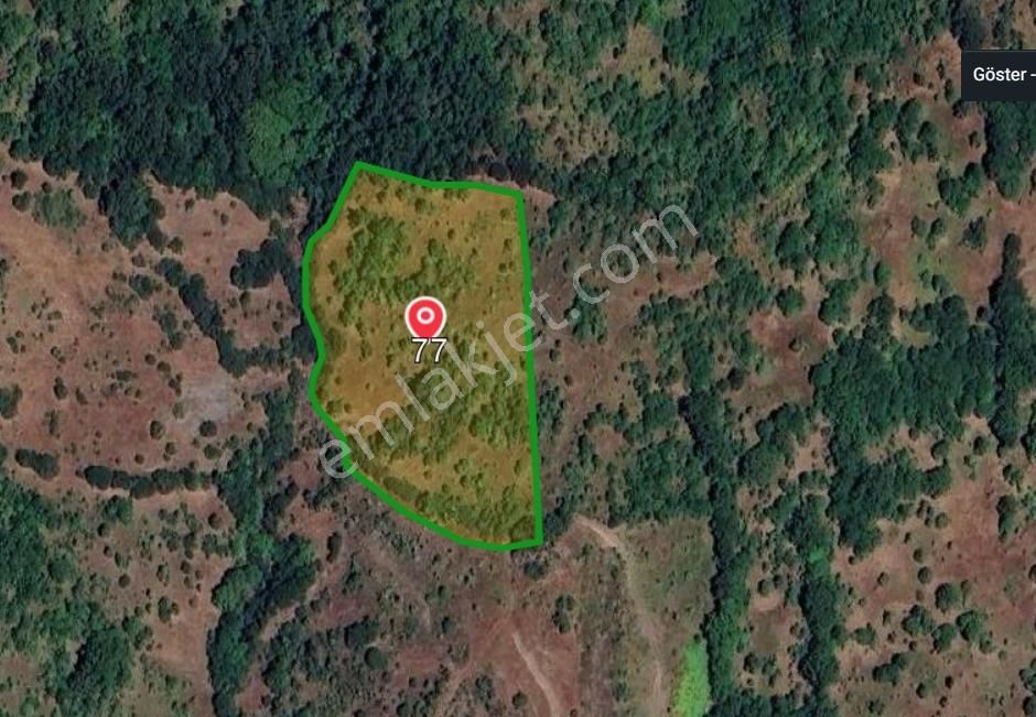 Çanakkale Biga Kazmalı Köyü Satılık 7606 M2 Arazi