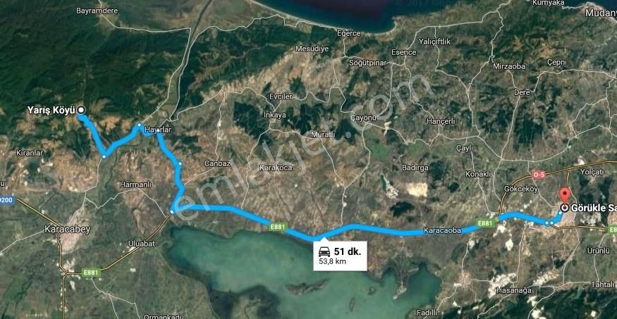 Karacabey Yarış Köy De10 Dönüm Çift Yola Cephe Telle Cevrili - Görsel 6