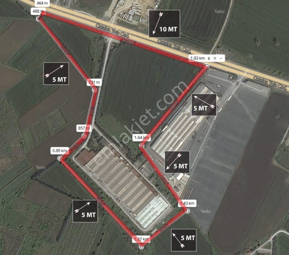 Çatalca Ferhatpaşada 243.996 M² Ticari İmarlı Satılık Arsa - Görsel 12