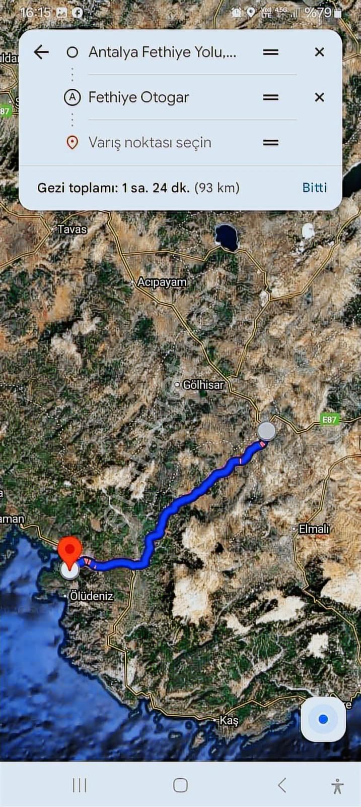 Antalya Fetiye Yolu Üzeri Ticari Konut İmarlı 0,75 Emsal Tekyer - Görsel 5