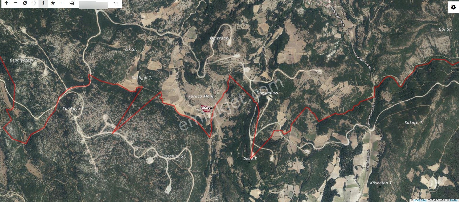 Manisa Kırkağaç Hamidiye Mahallesinde Yatırımlık 6 Dönüm Tarla - Görsel 3