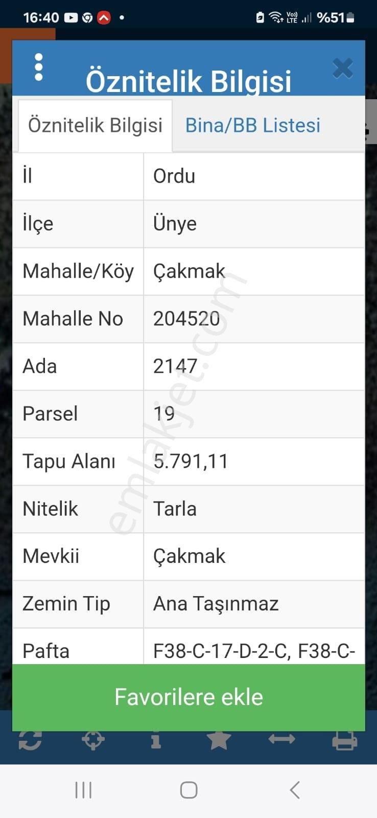 Global Resold'an Satılık Fındık Bahçesi.