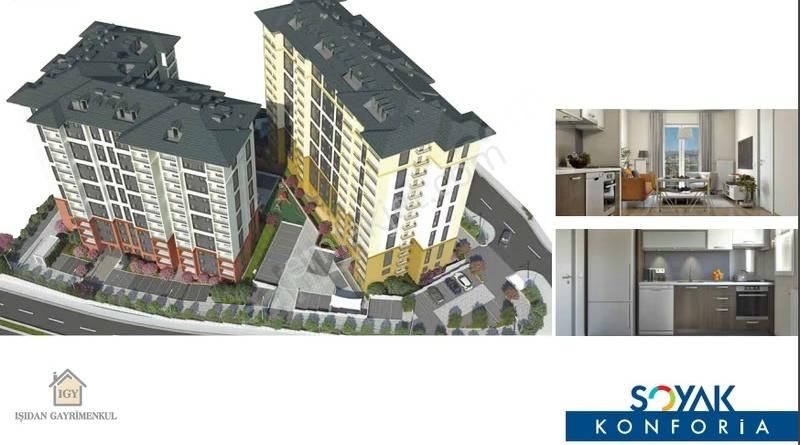 Soyak Konforia Projesinde Kiralık Ara Kat Temiz 1+1 Daire - Görsel 13