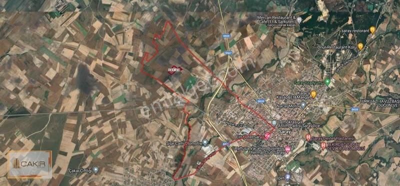 Tekirdağ Saray Kemalpaşa 400m2 Çaplı Satılık Tarla - Görsel 10