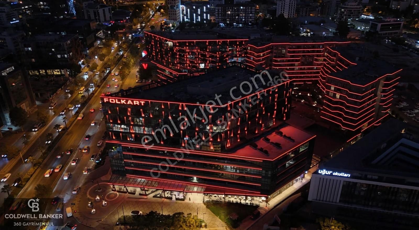 İzmir Bornova Kazımdirik Folkart Tıme 128 M2 Kiralık Ofis