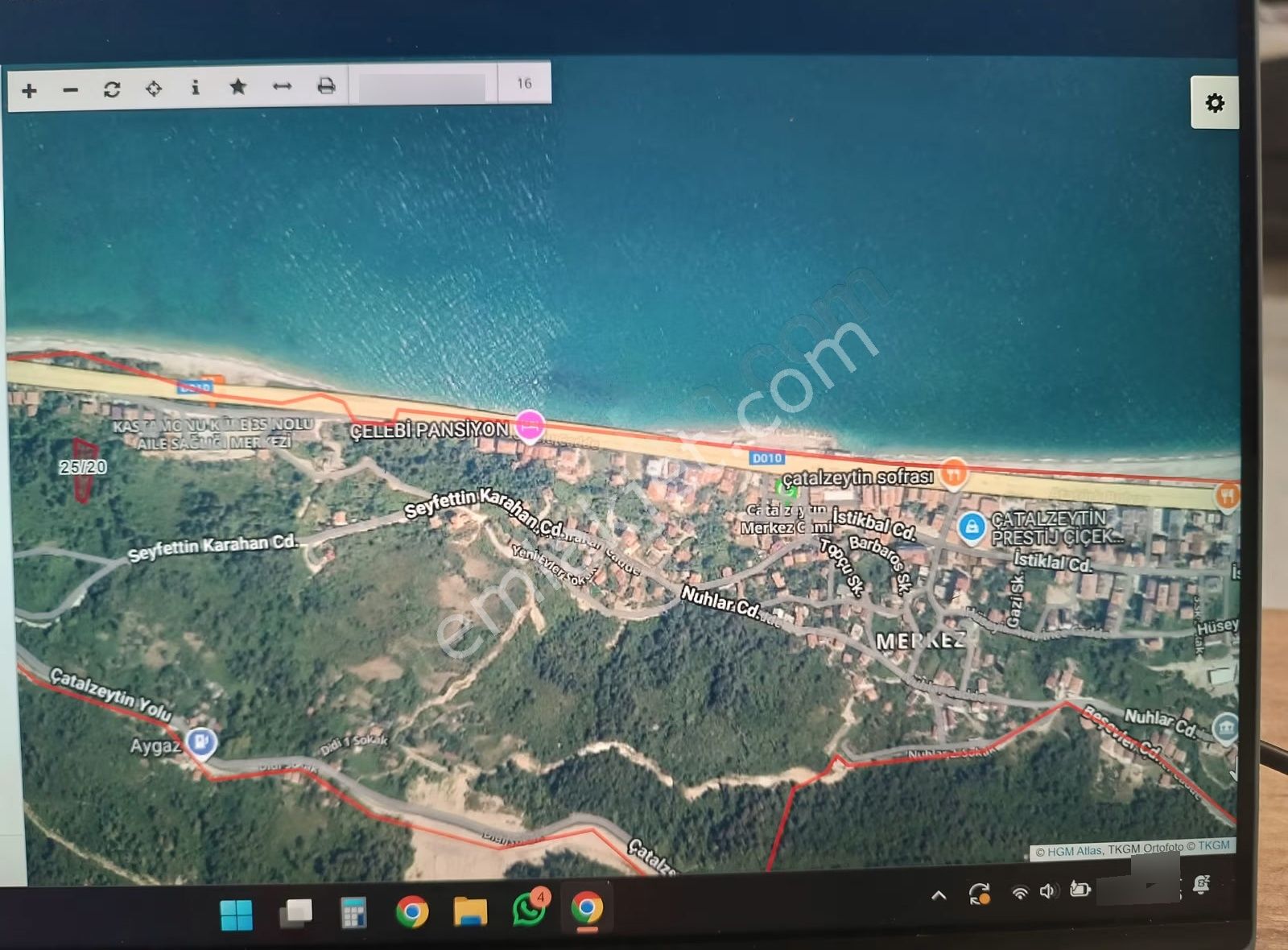 Kastamonu Çatalzeytin Merkezde Deniz Manzaralı Satılık Arsa - Görsel 3