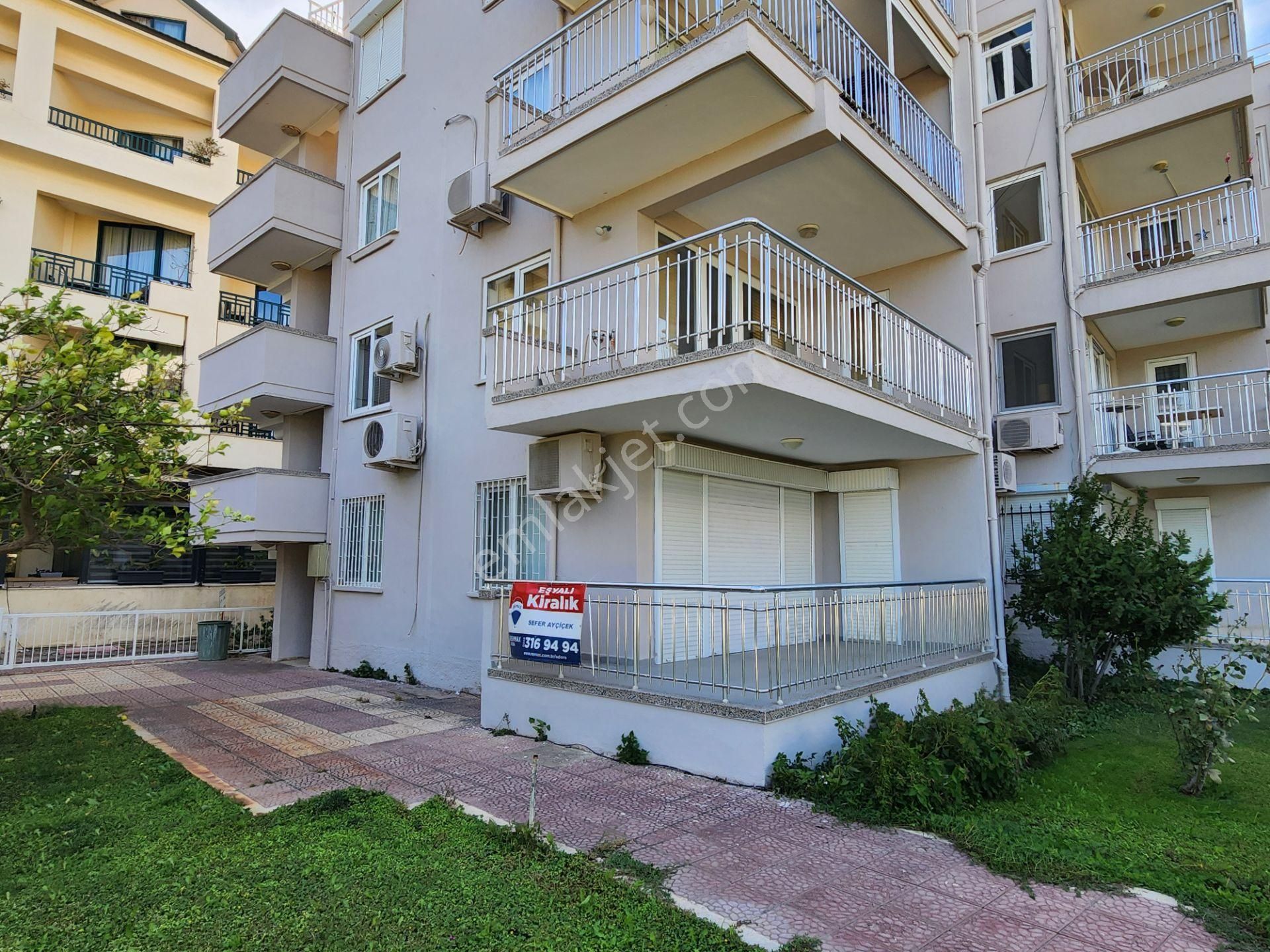 Kemer'de Denize Sıfır Sitede 2+1 Şık Eşyalı Kiralık Bahçe Katı Daire - Görsel 2