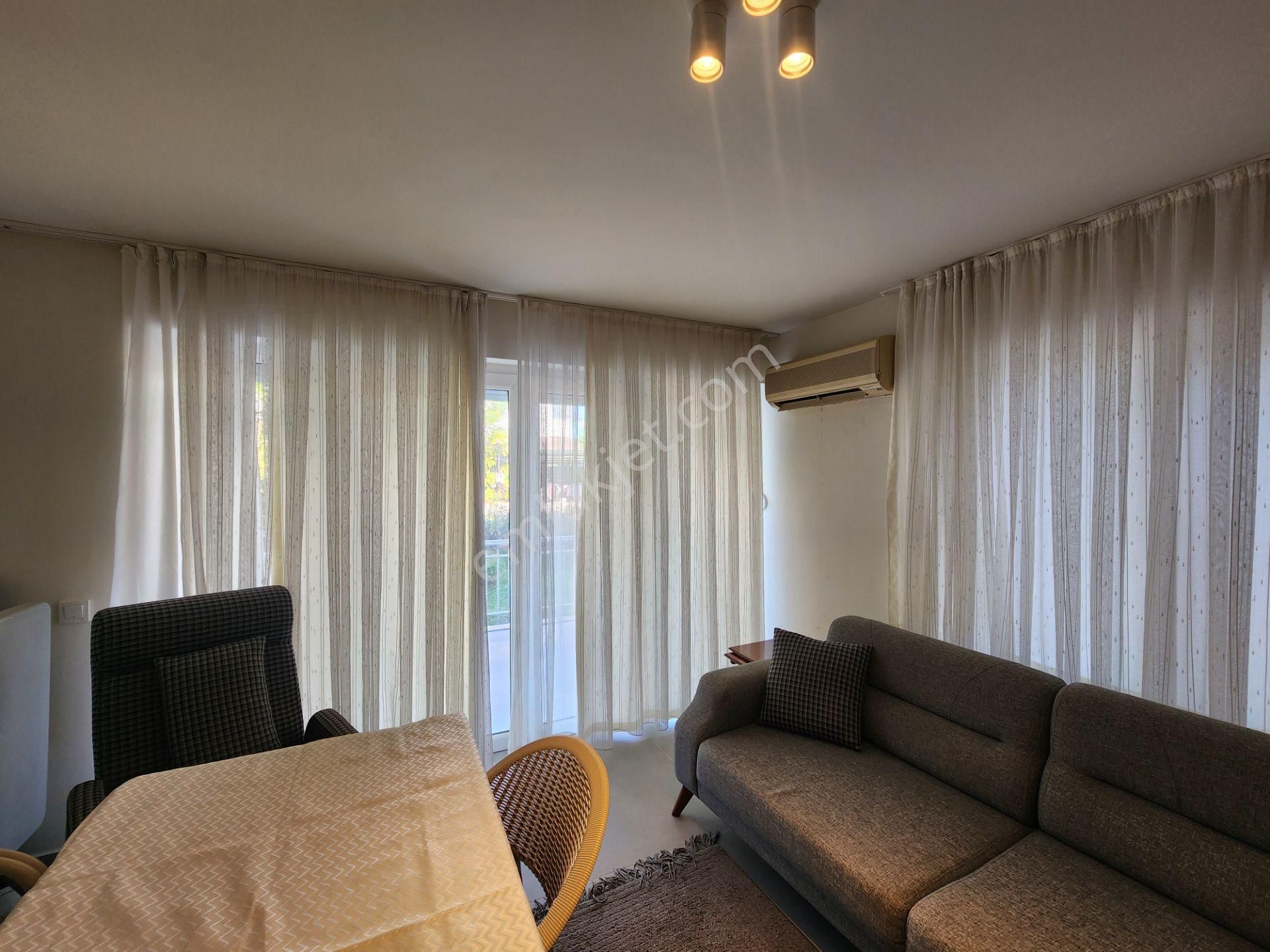 Kemer'de Denize Sıfır Sitede 2+1 Şık Eşyalı Kiralık Bahçe Katı Daire - Görsel 12