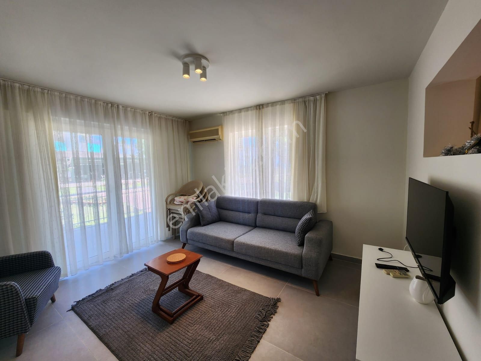 Kemer'de Denize Sıfır Sitede 2+1 Şık Eşyalı Kiralık Bahçe Katı Daire - Görsel 31