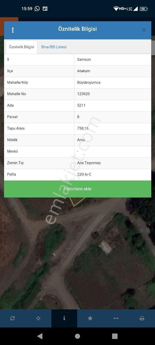 Büyükoyumca'da 5 Kat 1.50 Emsal Köşe Parsel Arsa - Görsel 15