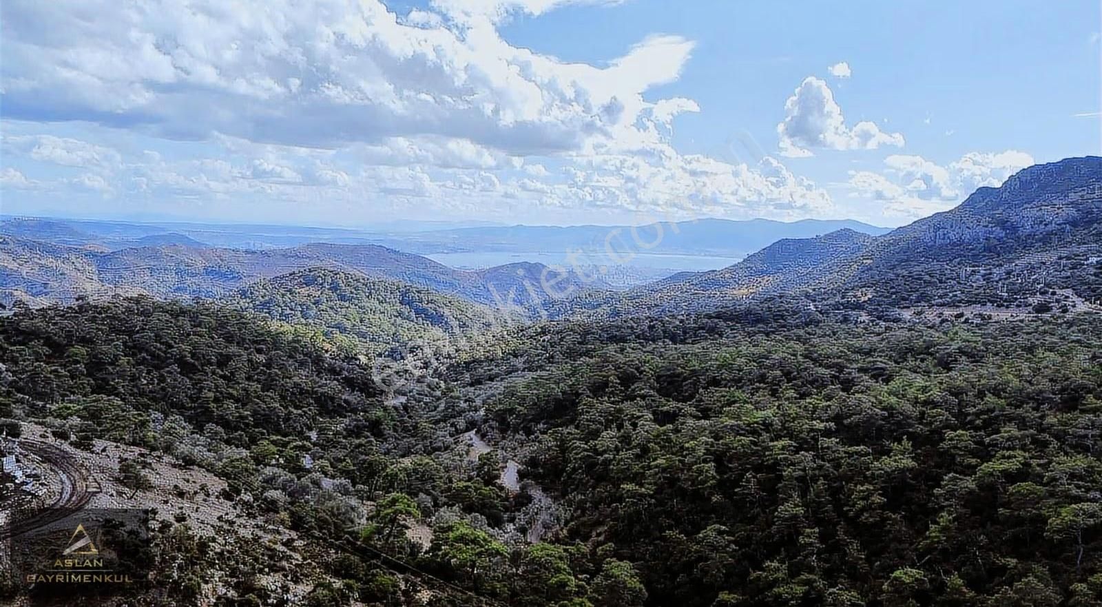 Aslandan Karşıyaka Yamanlar Köyünde Orman Manzaralı İmarlı Arsa