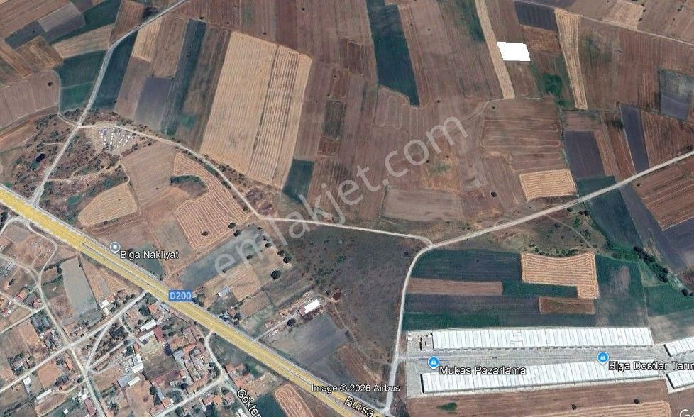 Çanakkale Biga Göktepe Köyünde Satılık 3191 M2 Tarla - Görsel 10