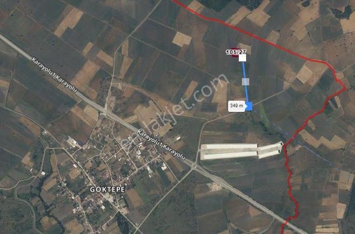 Çanakkale Biga Göktepe Köyünde Satılık 3191 M2 Tarla - Görsel 12