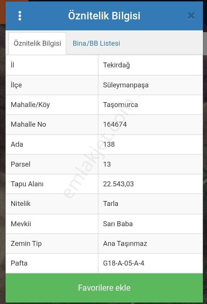 Sahibinden Satılık Tarla