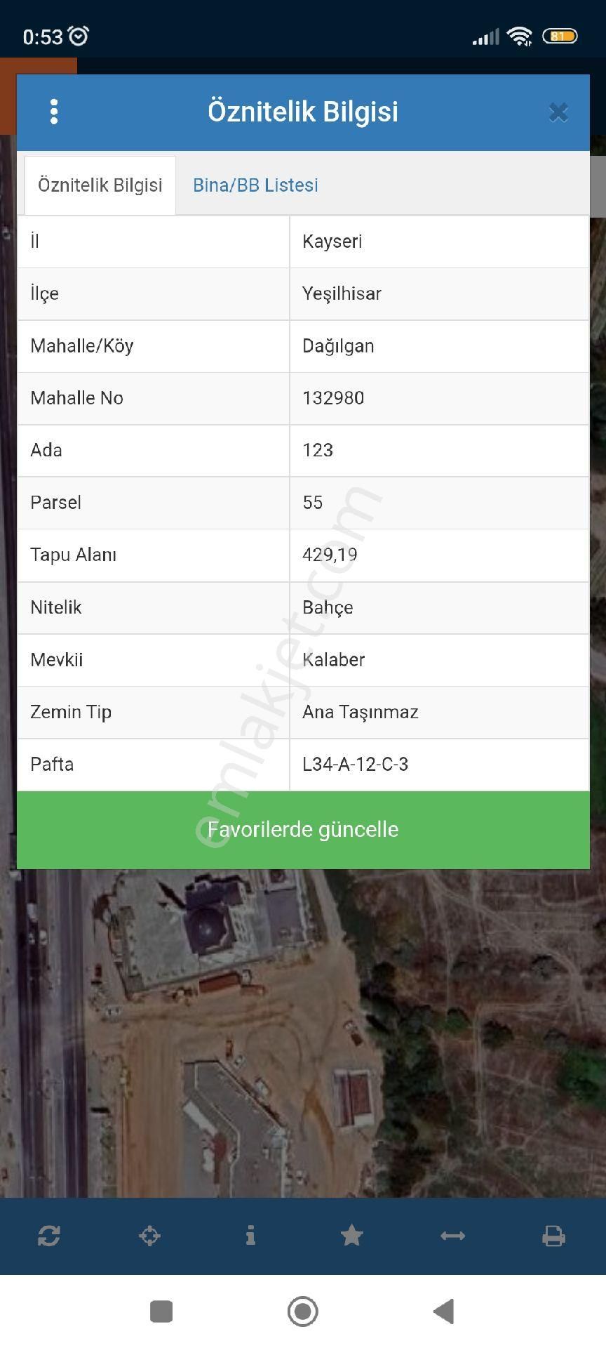 Kaçmaz Emlaktan Yeşilhisar Merkezde Satılık Bahçe - Görsel 3
