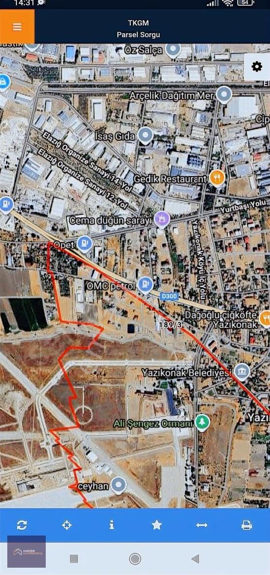Harzem Gayrimenkulden Yazıkonak'ta Ticari+konut İmarlı Arsa - Görsel 6