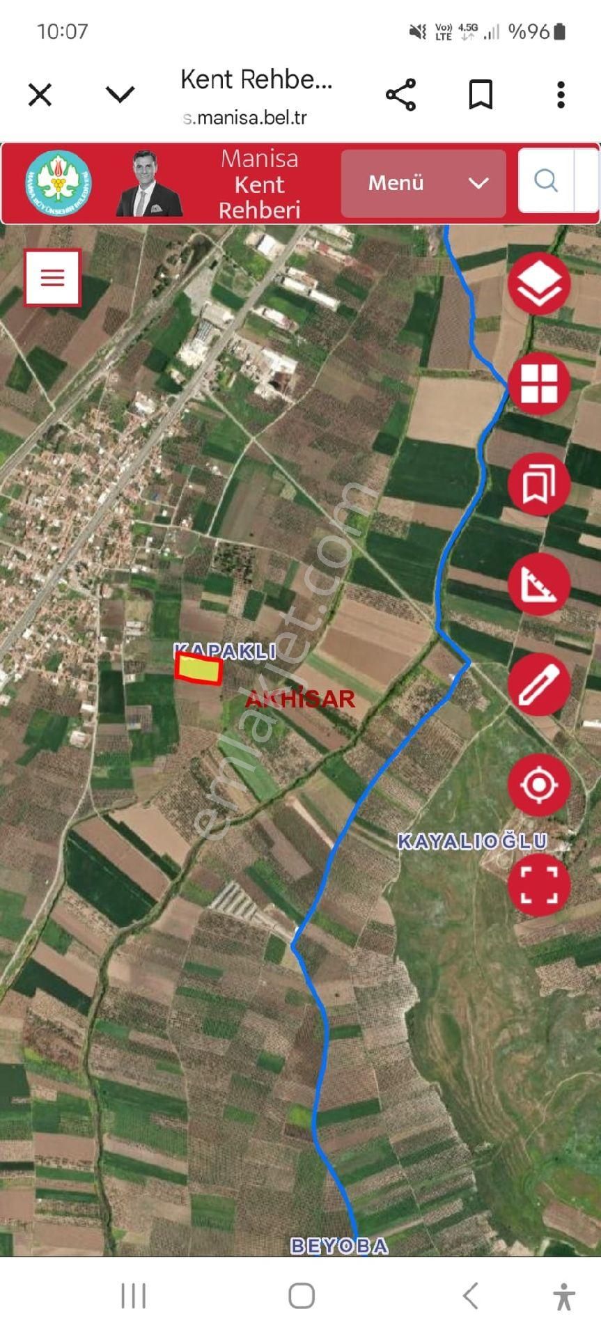 Akhisar Kapaklı Da İmar Sınırında 11 Dönüm Satılık Fırsat Arsa - Görsel 4