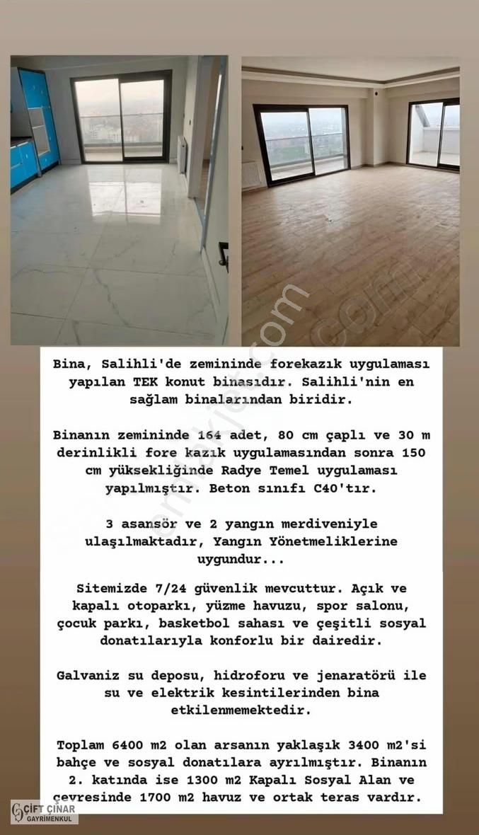 Manisa Salihli Kentower Residenceta Eşsiz Manzaralı, Lüks Daire - Görsel 19