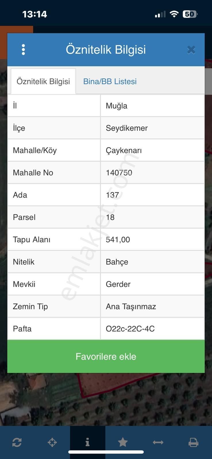 Seydikemer Çaykenarı 250 M2 İmarlı Köy Yerleşik Alanda 541 M2 - Görsel 3