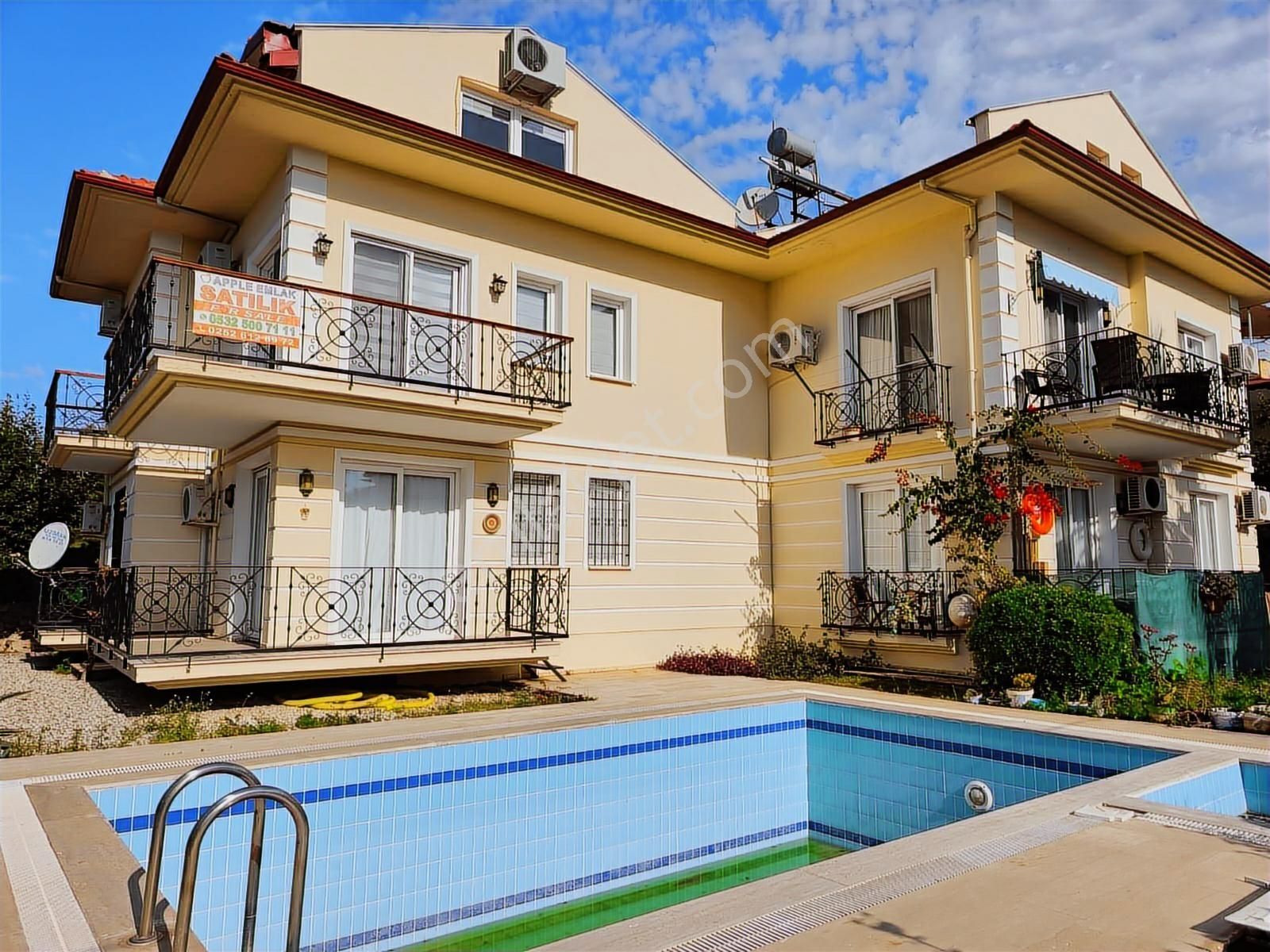 Fethiye Foçada Çalış Plajına 5 Dakika Mesafede 3+1 Dubleks Daire