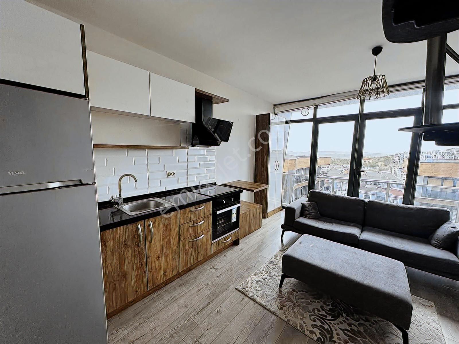 Gm Den 7/24 Güvenlik Spor Salonlu 1+1 Loft Eşyalı Kiralık Daire - Görsel 14
