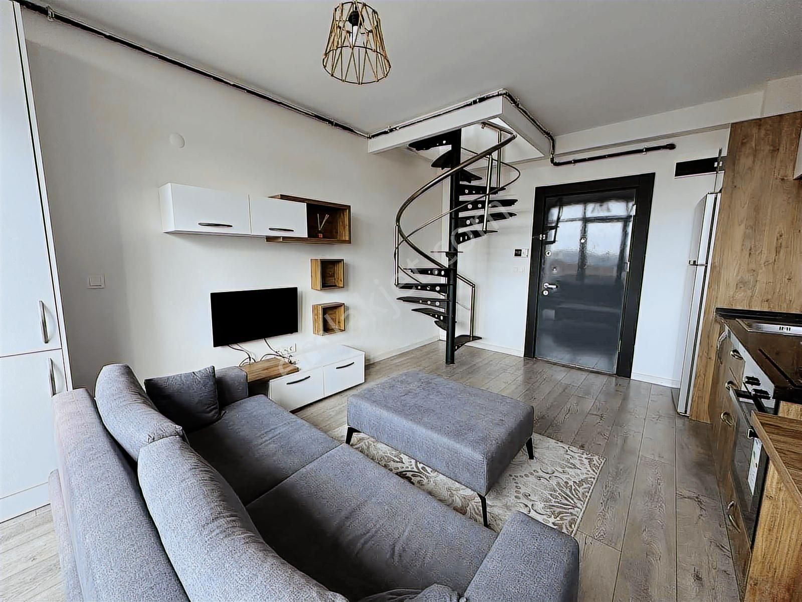 Gm Den 7/24 Güvenlik Spor Salonlu 1+1 Loft Eşyalı Kiralık Daire - Görsel 11