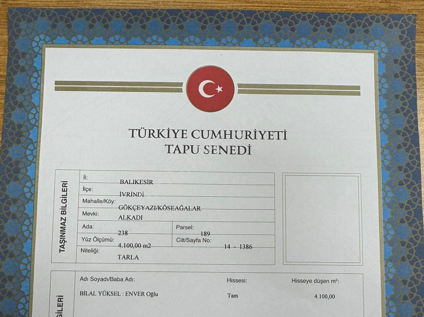 Balcity - Gökçeyazı'da İmara Sınır Resmi Yola Cepheli 4 Dönüm Arsa Vasıfında Arazi