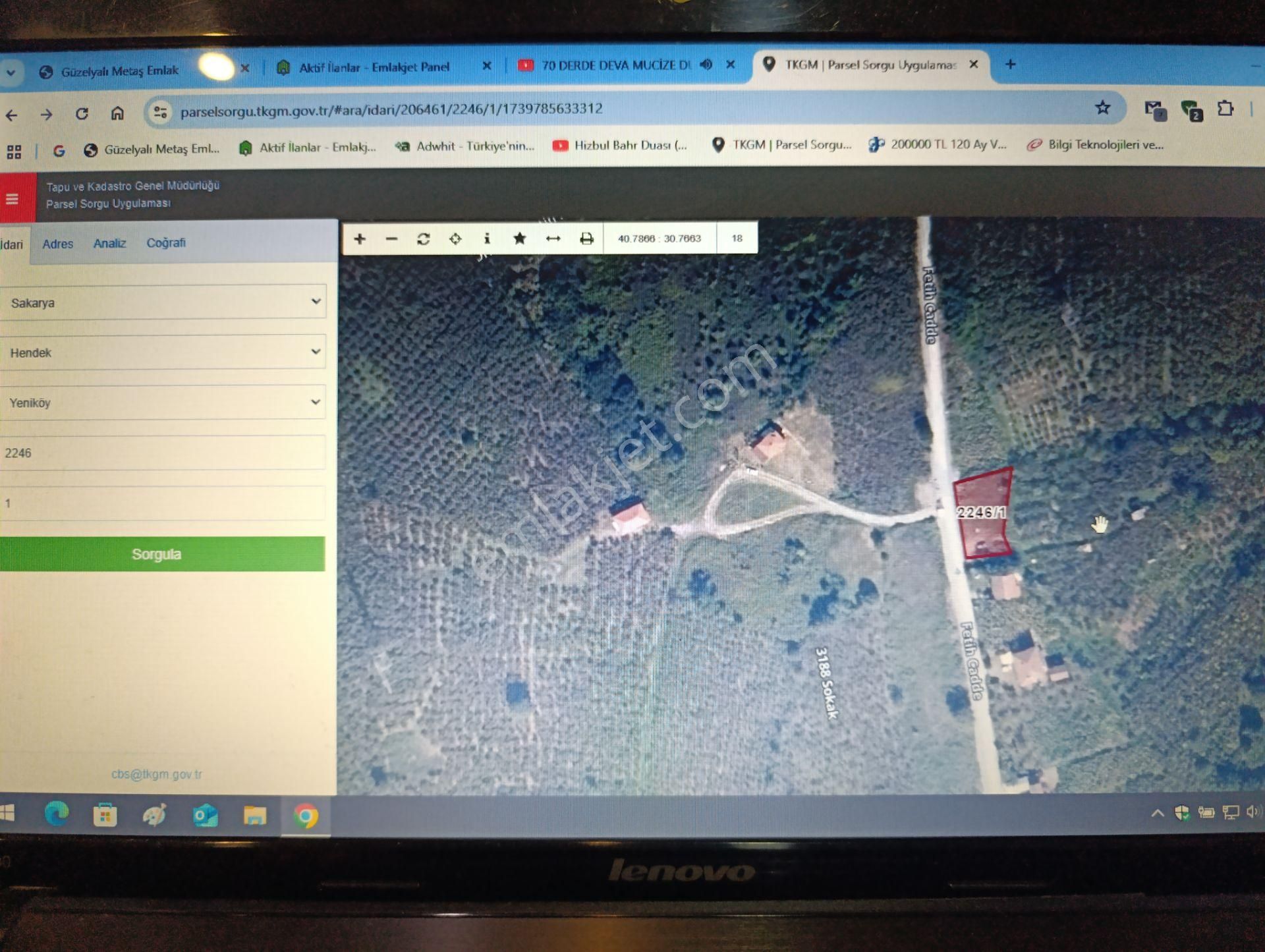 Sakarya Hendek Yeniköyde Satılık İmara Sınır 715m2 Tarla - Görsel 14