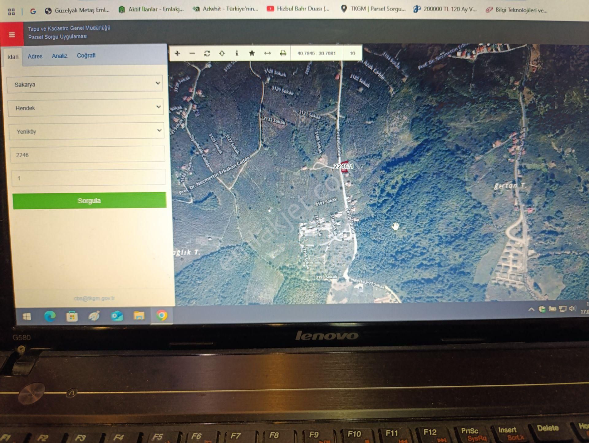 Sakarya Hendek Yeniköyde Satılık İmara Sınır 715m2 Tarla - Görsel 9