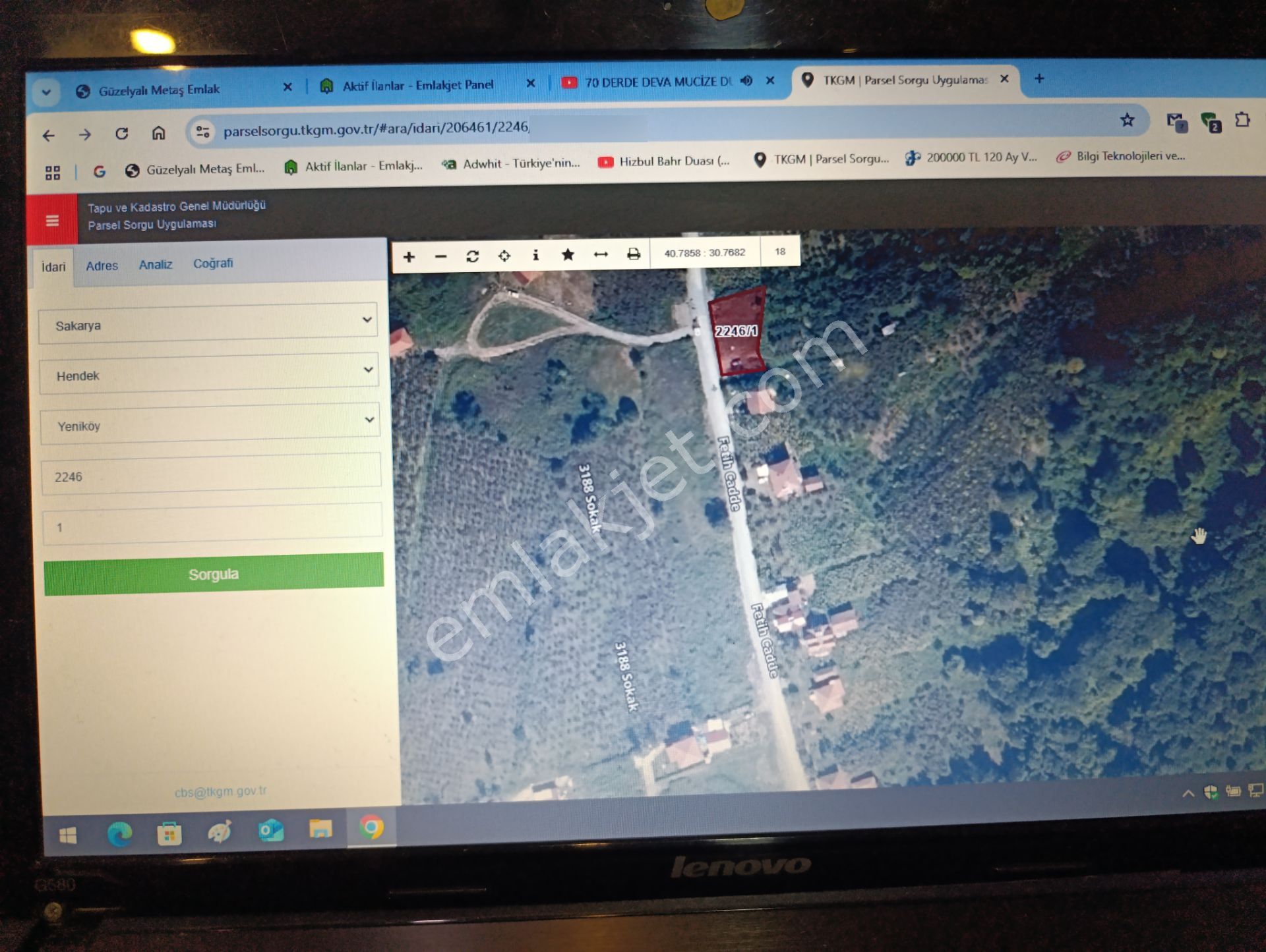 Sakarya Hendek Yeniköyde Satılık İmara Sınır 715m2 Tarla - Görsel 18