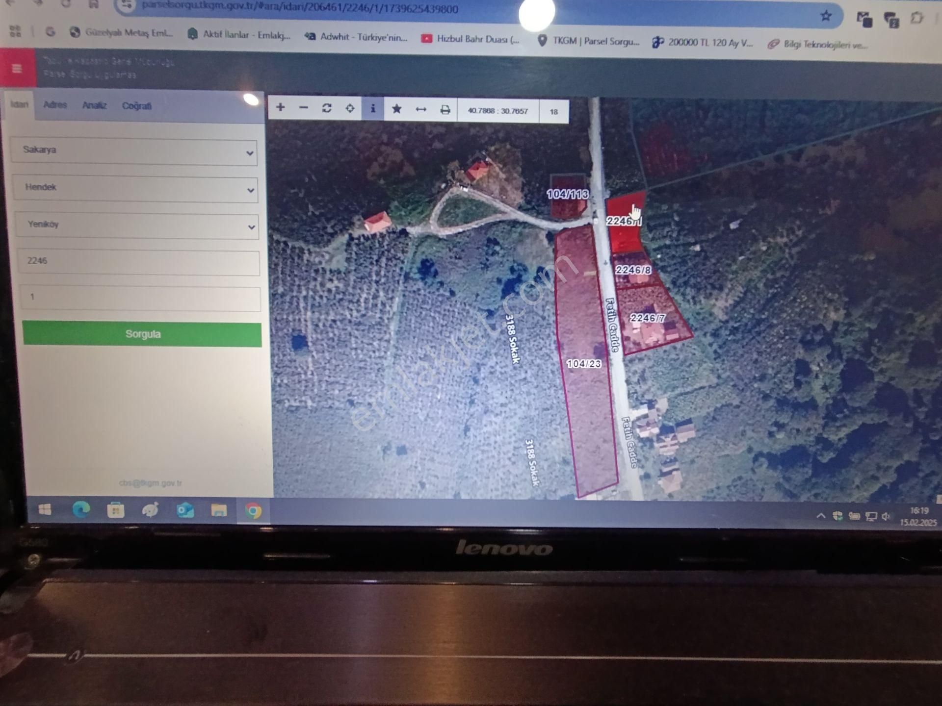 Sakarya Hendek Yeniköyde Satılık İmara Sınır 715m2 Tarla - Görsel 10