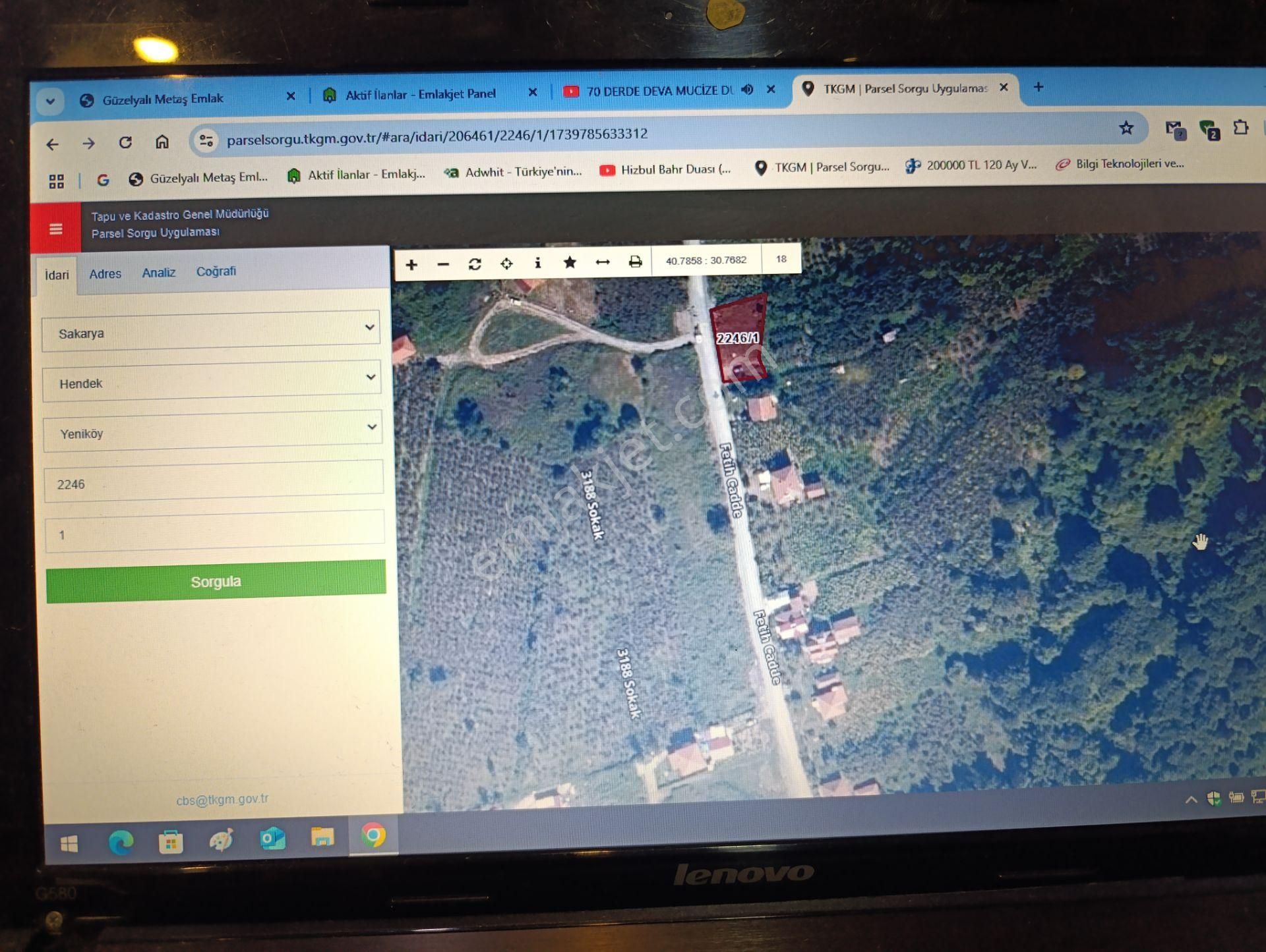 Sakarya Hendek Yeniköyde Satılık İmara Sınır 715m2 Tarla - Görsel 17