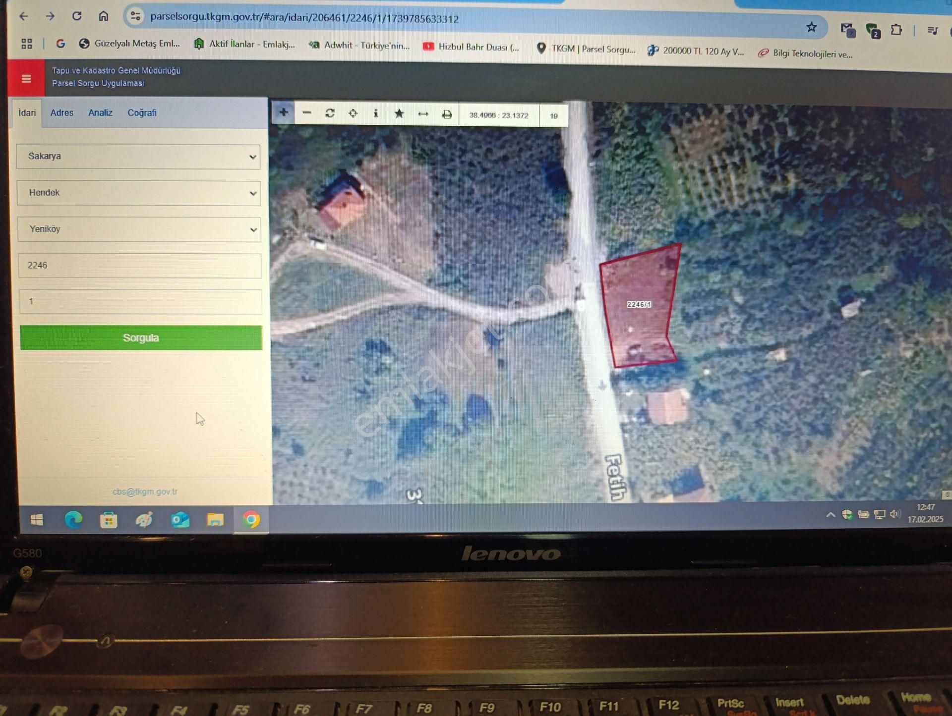 Sakarya Hendek Yeniköyde Satılık İmara Sınır 715m2 Tarla - Görsel 13