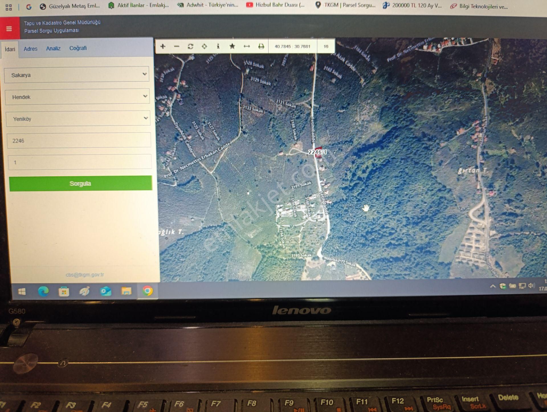 Sakarya Hendek Yeniköyde Satılık İmara Sınır 715m2 Tarla - Görsel 11