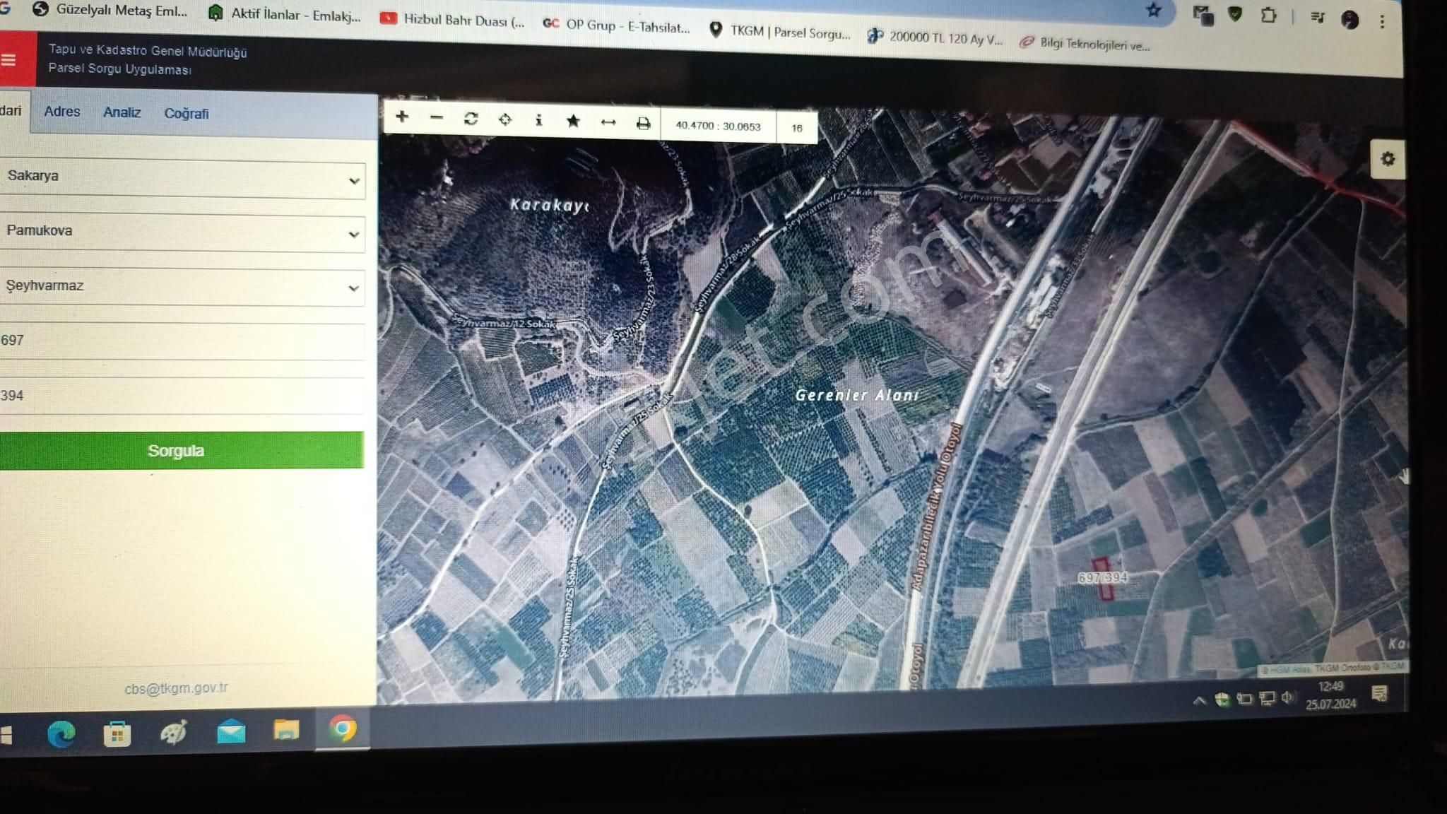 Sakarya Pamukova Satılık Emsalsiz Resmi Yolu Var Köye Yakın Süper Arazi - Görsel 8