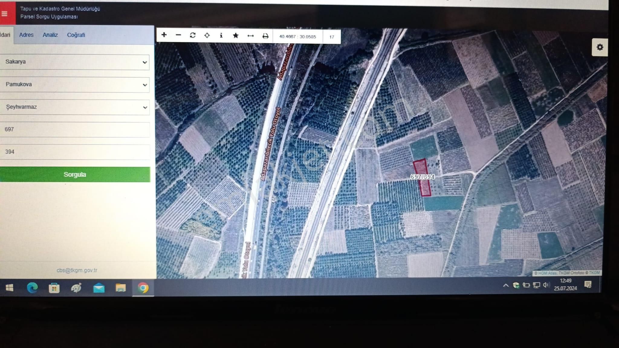 Sakarya Pamukova Satılık Emsalsiz Resmi Yolu Var Köye Yakın Süper Arazi - Görsel 7