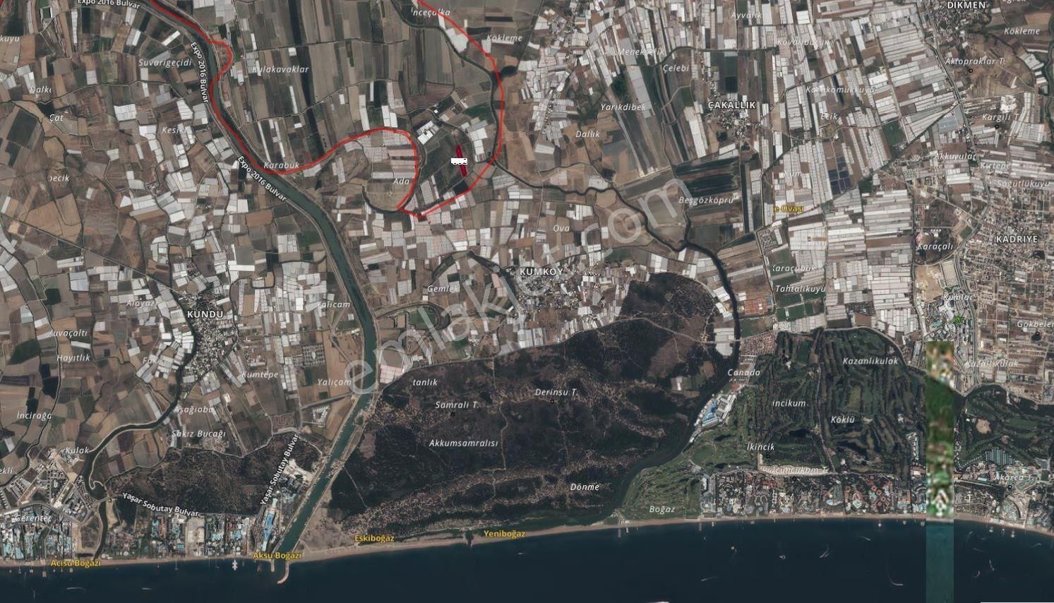 Aksu Boztepe Satılık Müstakil Tarla