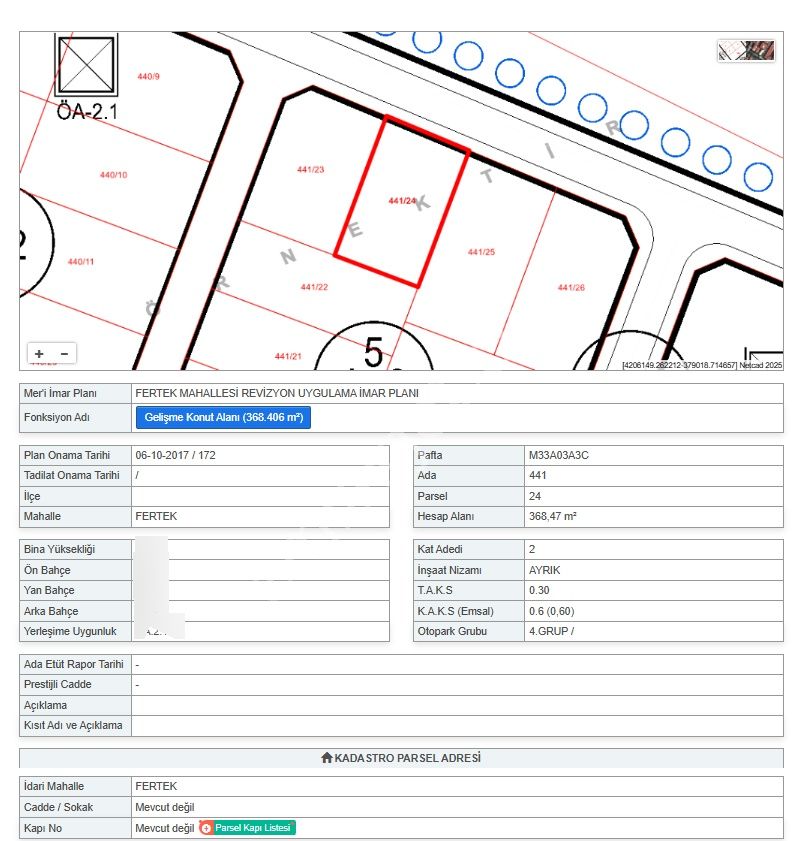 E.gökal Fertek 368 M2 Mükemmel Konum Arsa - Yatırım İçin ! - Görsel 16