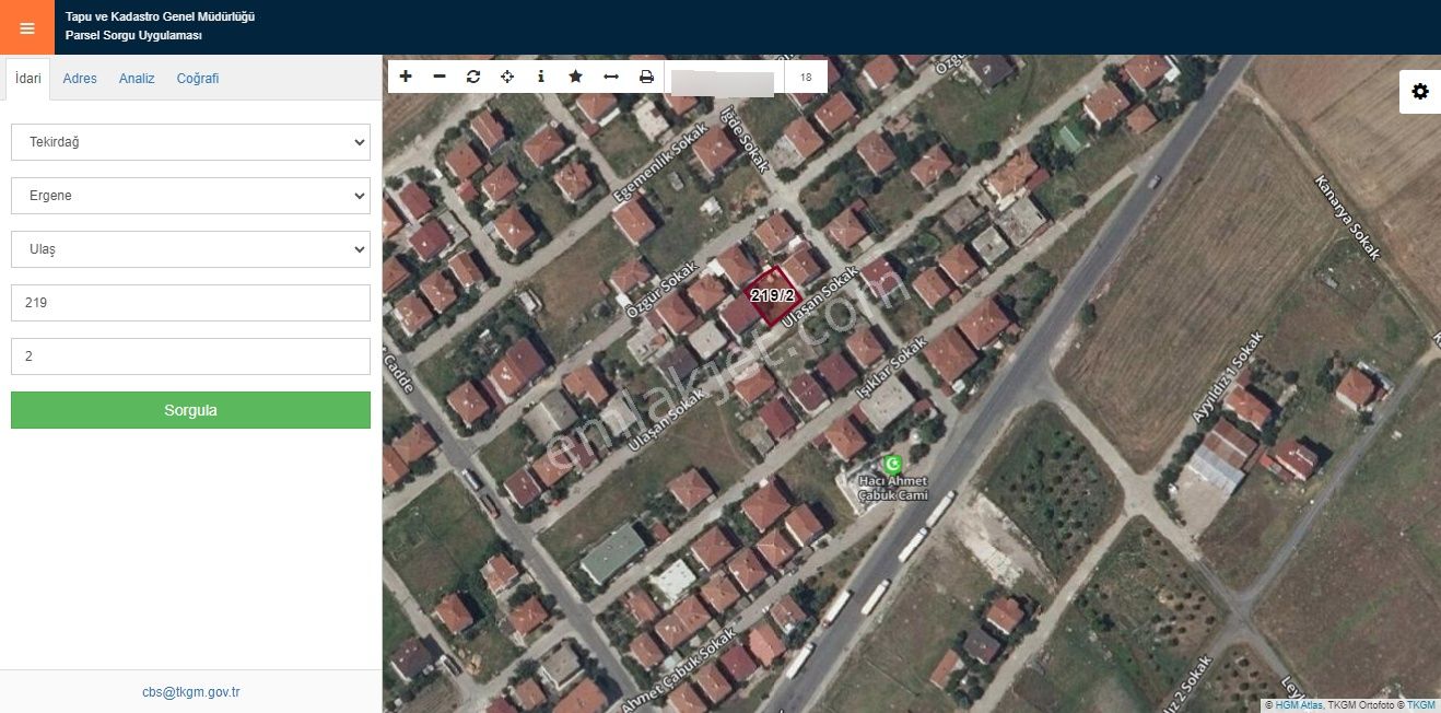 Çorlu-ergene Ulaş Merkezde 435m2 İmarlı Arsa