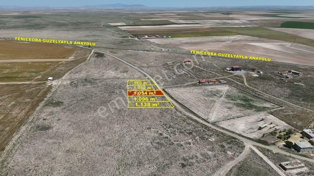 Konya / Cihanbeyli / Yeniceoba Mahallesinde 1.054 M² Müstakil Tapulu İmarlı Arsa